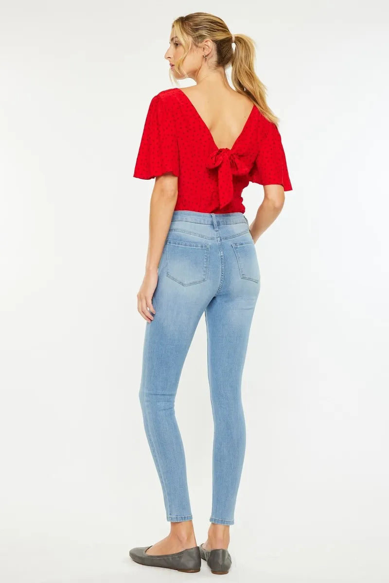 Kancan High Rise Light Super Skinny Jeans - Tigbul's Variety Fashion Shop