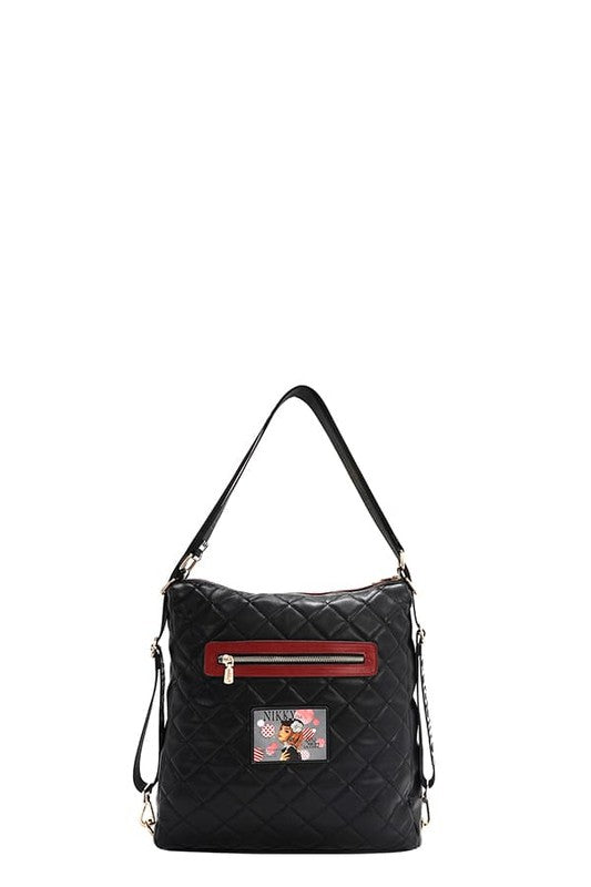 Nicole Lee USA Convertible Adjustable Strap Backpack Bag - Tigbul's Variety Fashion Shop