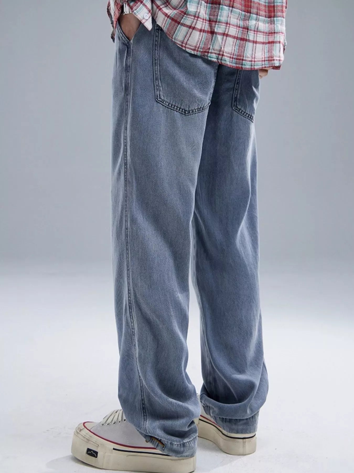 Men's Wide Leg Relaxed Fit Jeans - Tigbul's Variety Fashion Shop