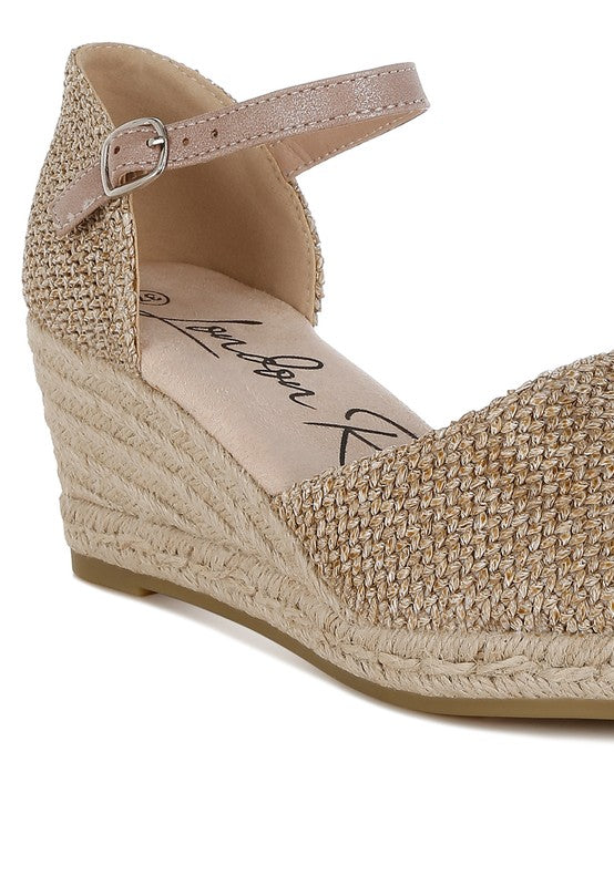 Kalista Raffia Woven Wedge Sandals - Tigbul's Variety Fashion Shop