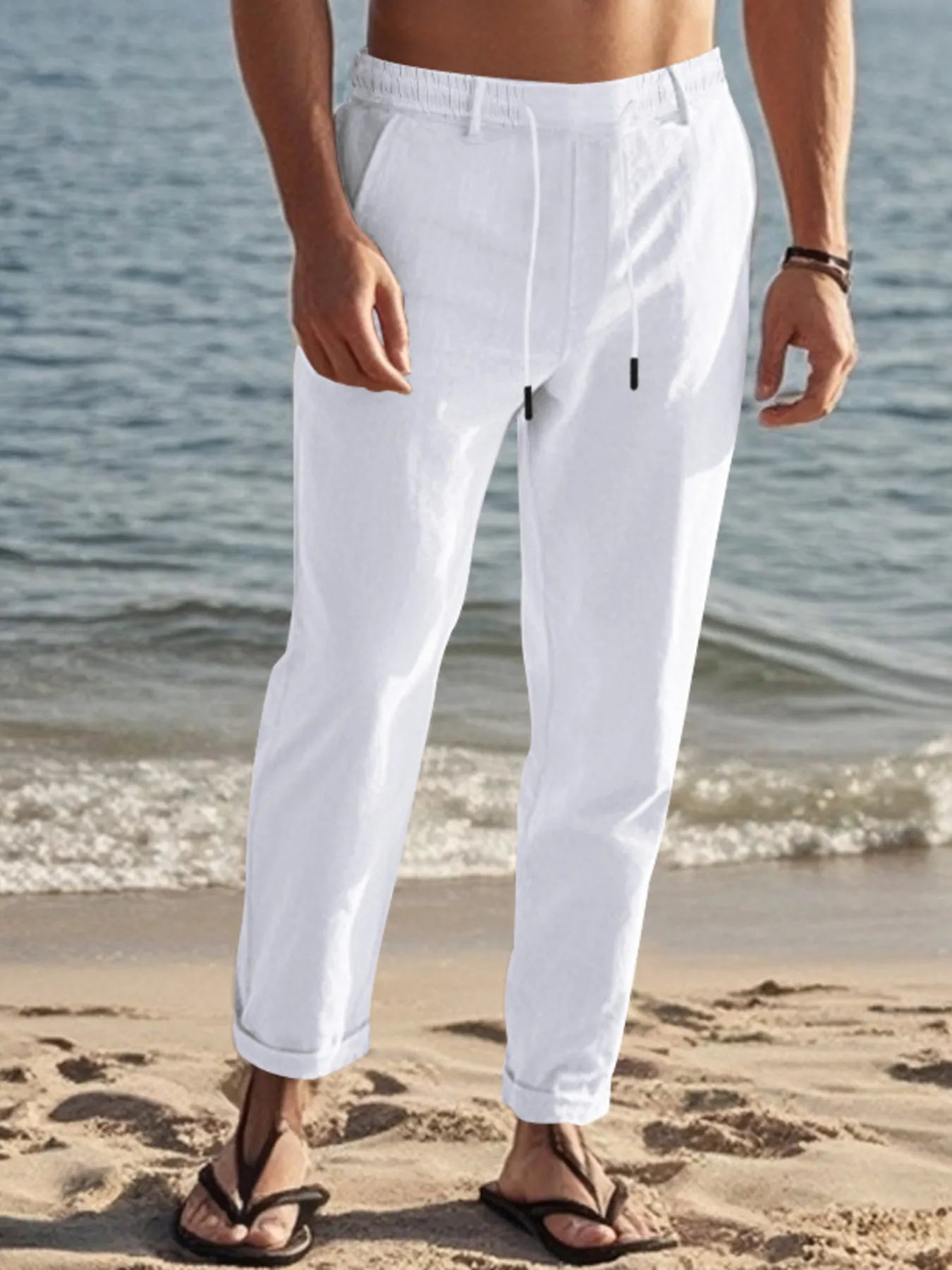Men's Full Size Casual Drawstring Pants Plus Size - Tigbul's Variety Fashion Shop
