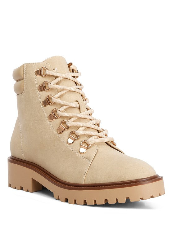 SHIRLY SOFT LEATHER LACE-UP BOOTS - Tigbul's Variety Fashion Shop
