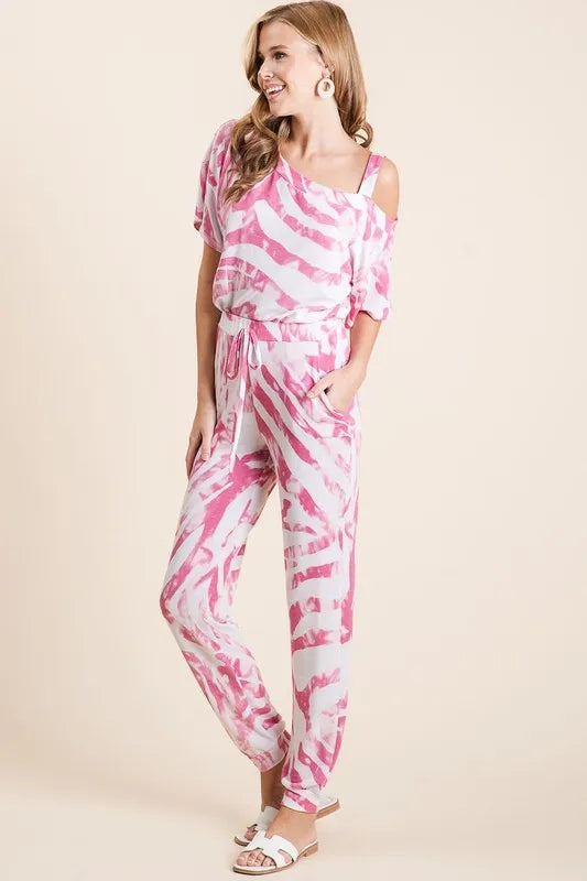Zebra Print French Terry Fuchsia Top and Pants Set - Tigbul's Variety Fashion Shop
