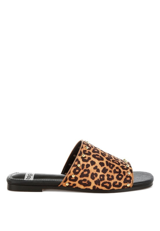 Hilsa Leopard Print Slip-On Flats - Tigbul's Variety Fashion Shop