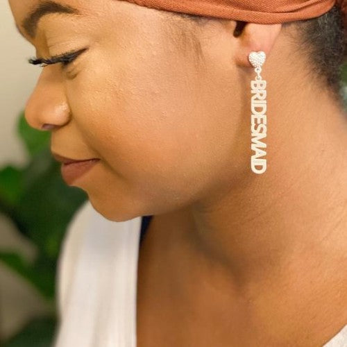 Be My Bridesmaid Dangle Earrings - Tigbul's Variety Fashion Shop