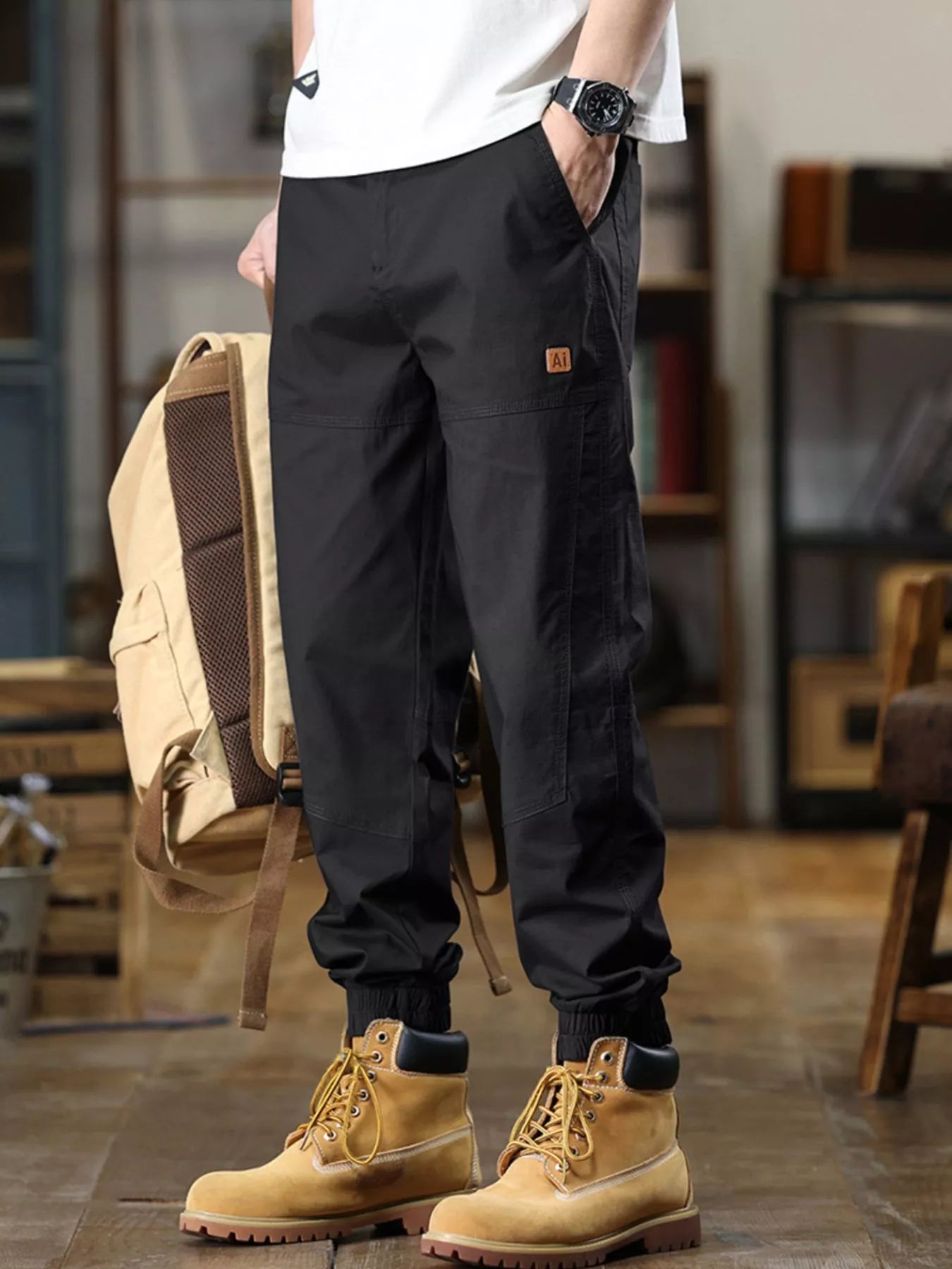 Men's Full Size Wide Leg Pants Plus Size - Tigbul's Variety Fashion Shop