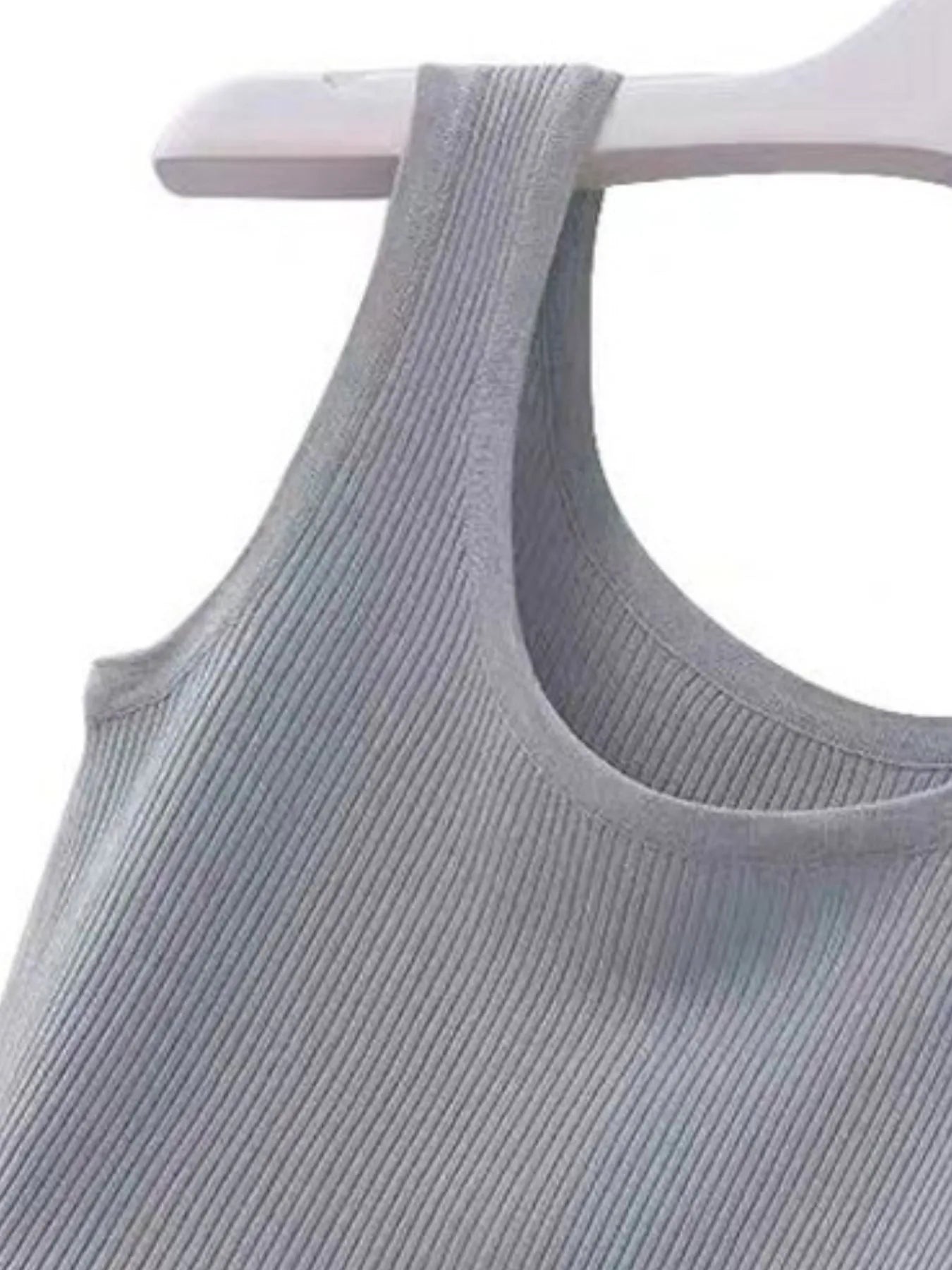 Plus Size Ribbed Knit Scoop Neck Tank Top - Tigbul's Variety Fashion Shop