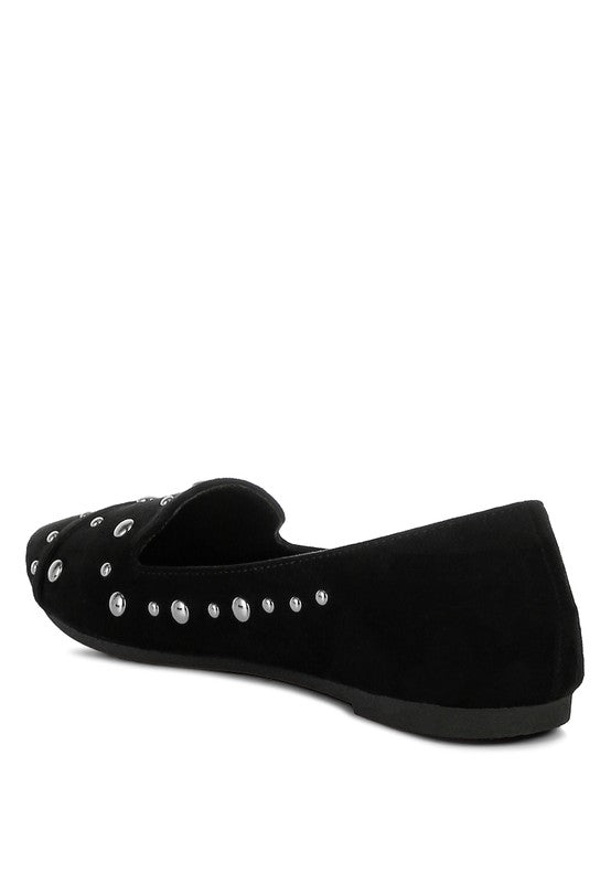 Olesia Stud Emebllished Ballet Flats - Tigbul's Variety Fashion Shop