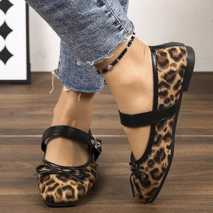 Bow Detail Mary Jane Flats - Tigbul's Variety Fashion Shop