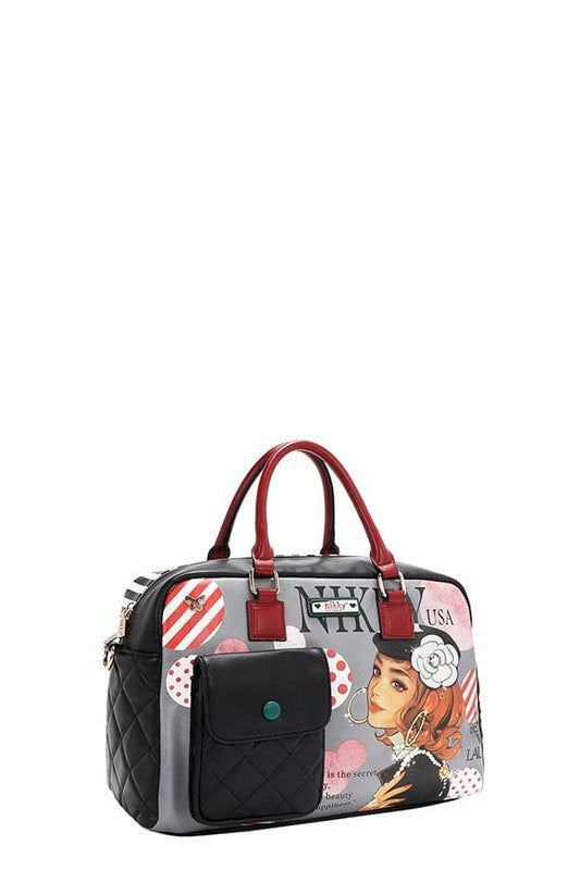 Nicole Lee USA Eco-Leather Boston Bag - Tigbul's Variety Fashion Shop