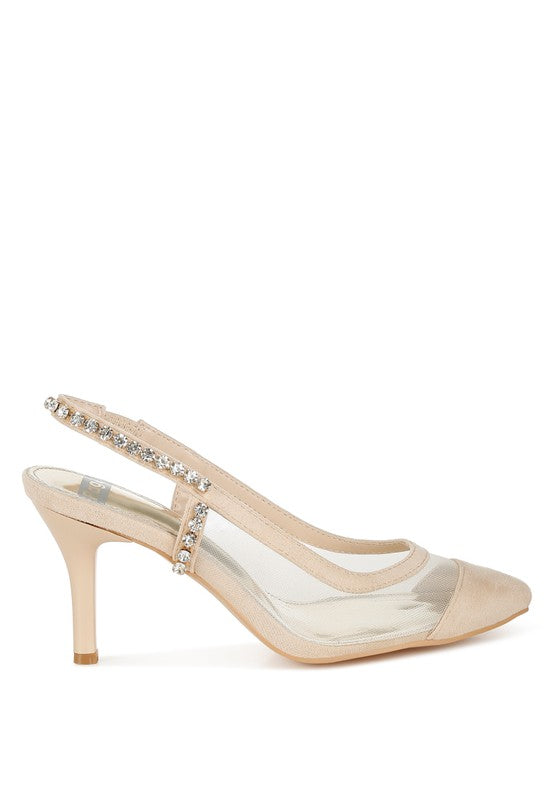 Yaga Stiletto Heel Slingback Sandals - Tigbul's Variety Fashion Shop