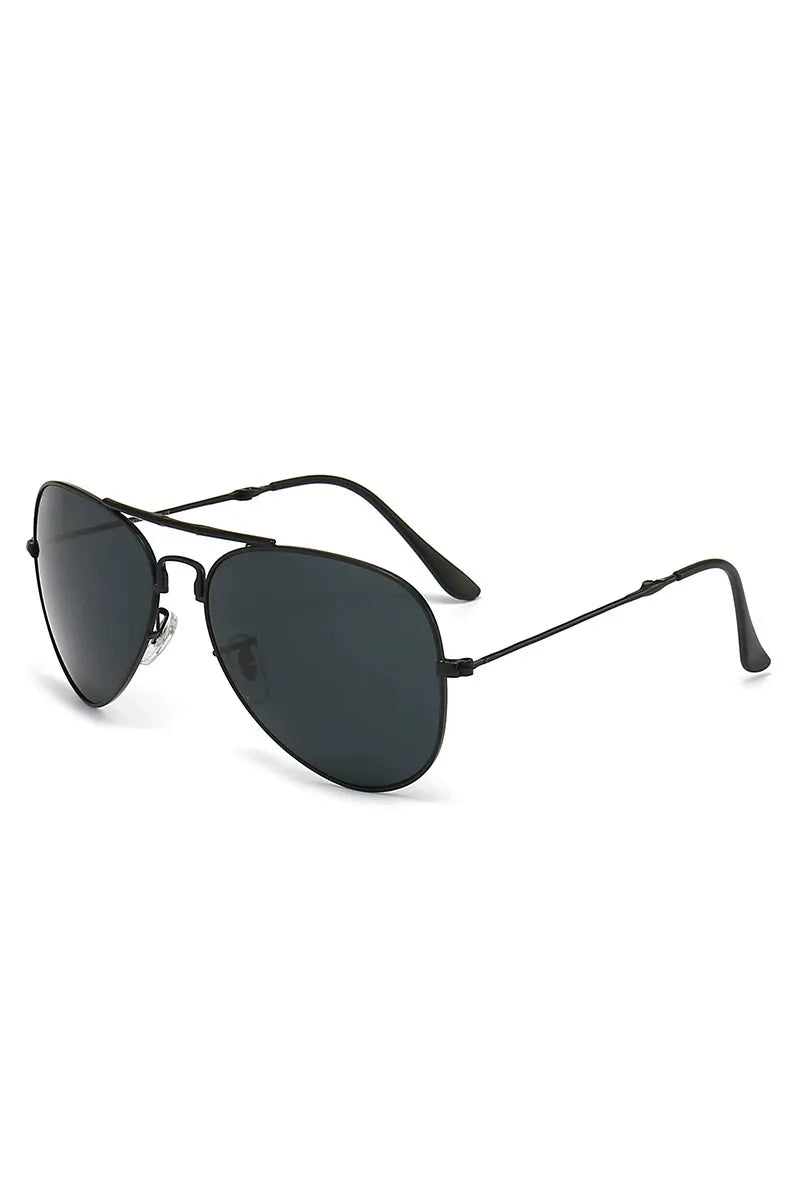 Aviator Sunglasses with Metal Temple - Tigbul's Variety Fashion Shop