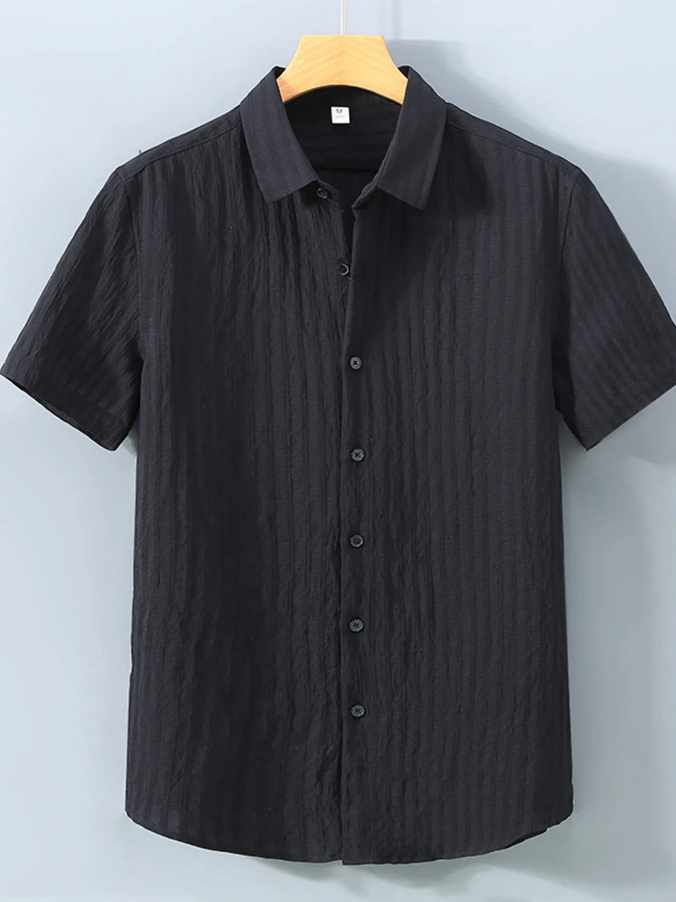 Men's Plus Size Button Up Short Sleeve Shirt - Tigbul's Variety Fashion Shop