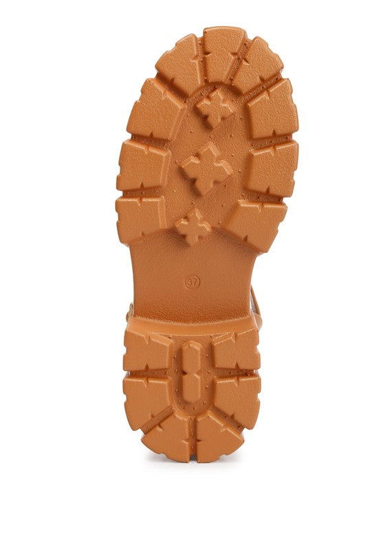 Dewey Recycled Faux Leather Gladiators - Tigbul's Variety Fashion Shop