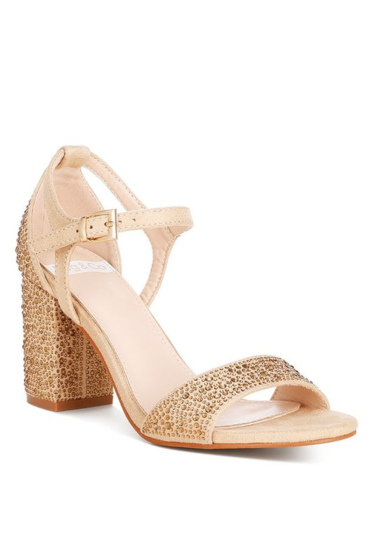 Navoli Rhinestones Embellished Sandals - Tigbul's Variety Fashion Shop