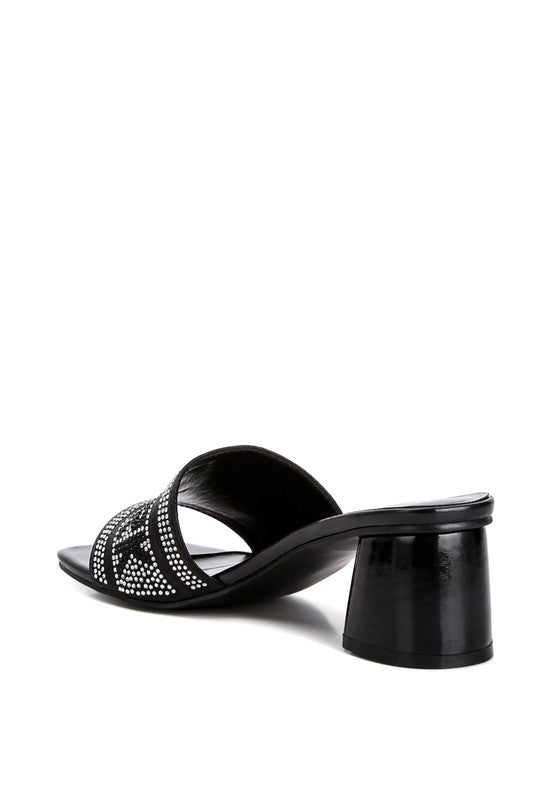 Studio 55 Diamante Embellished New York Sandals - Tigbul's Variety Fashion Shop