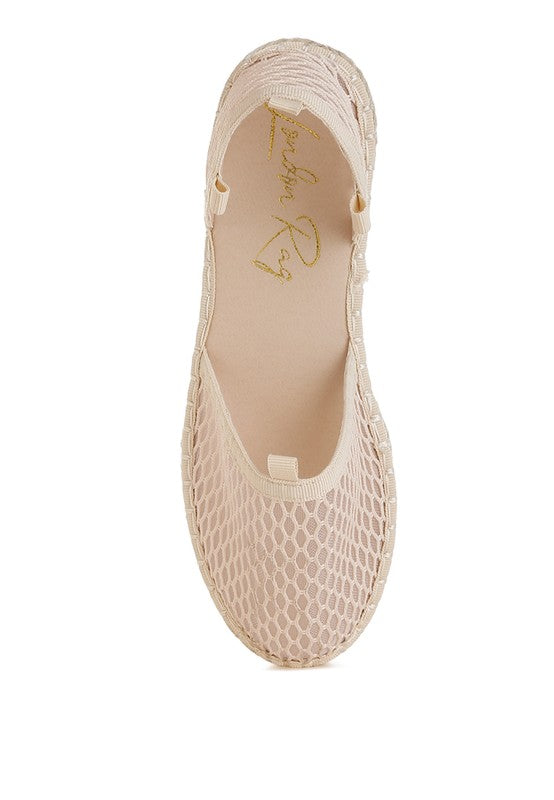 Sonara Mesh Flat Espadrille Sandals - Tigbul's Variety Fashion Shop
