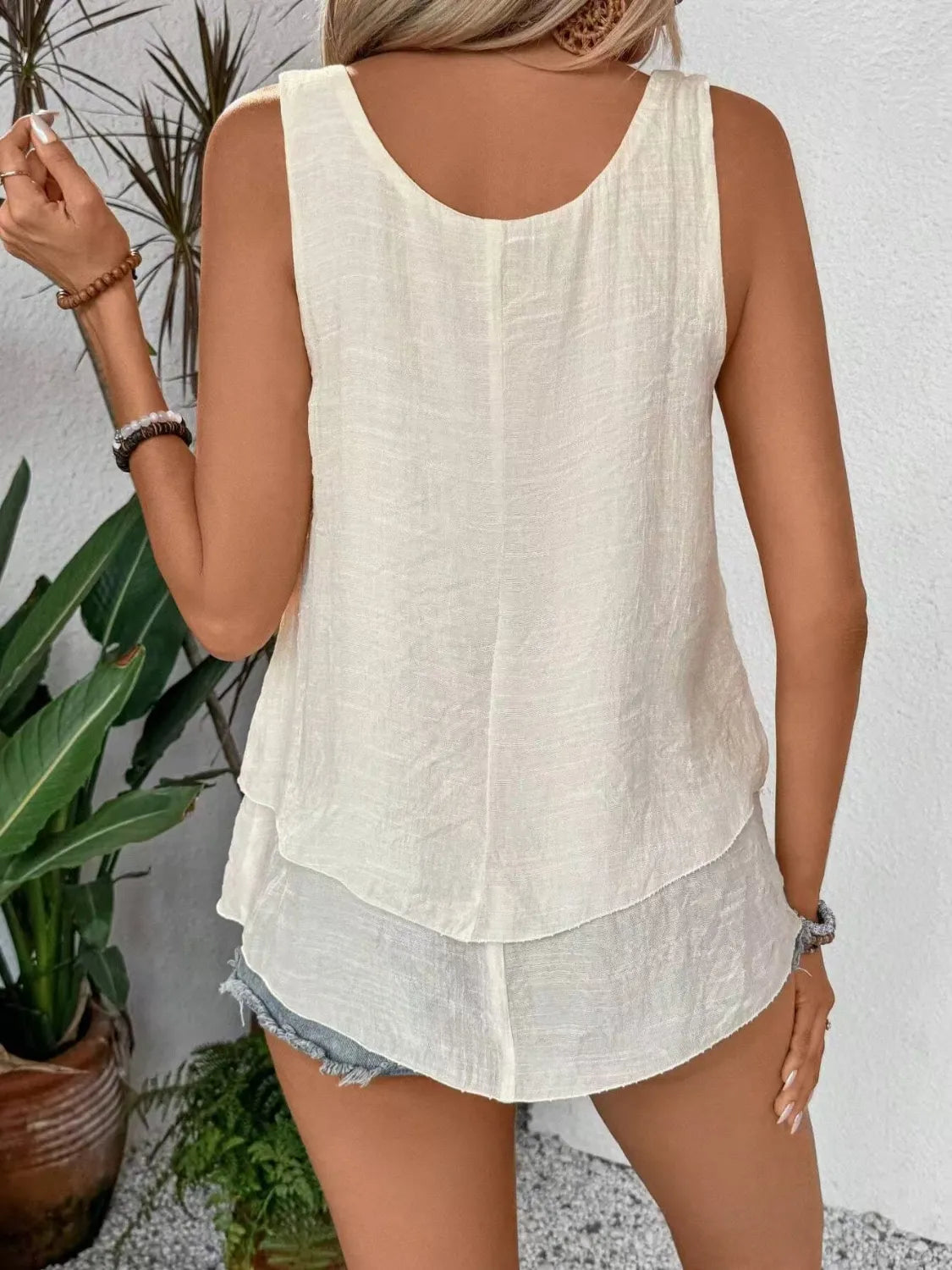 Wide Strap Layered Tank - Tigbul's Variety Fashion Shop