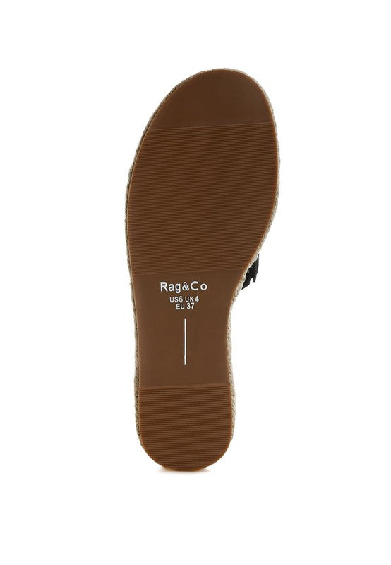 Huntra Real Soft Leather Espadrille Flatforms - Tigbul's Variety Fashion Shop