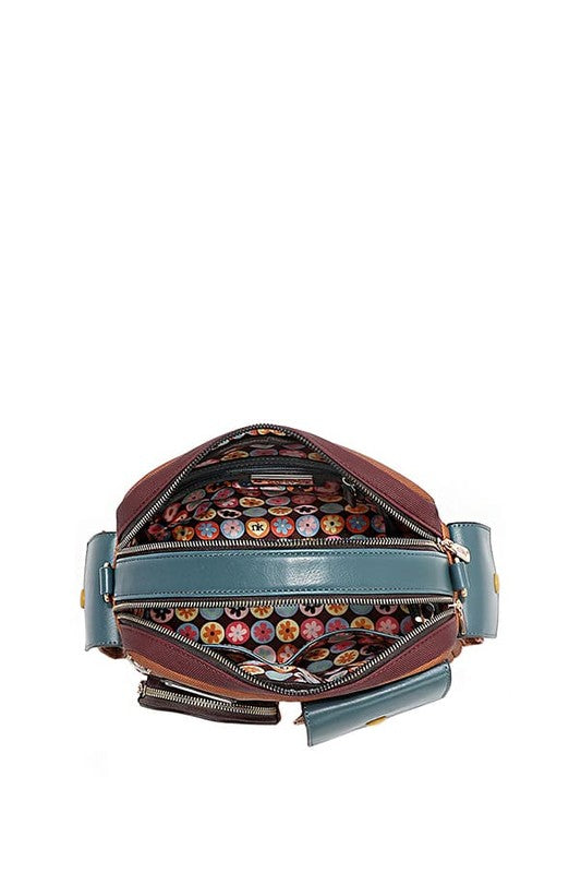 Nicole Lee USA Multi Pocket Messenger Bag - Tigbul's Variety Fashion Shop
