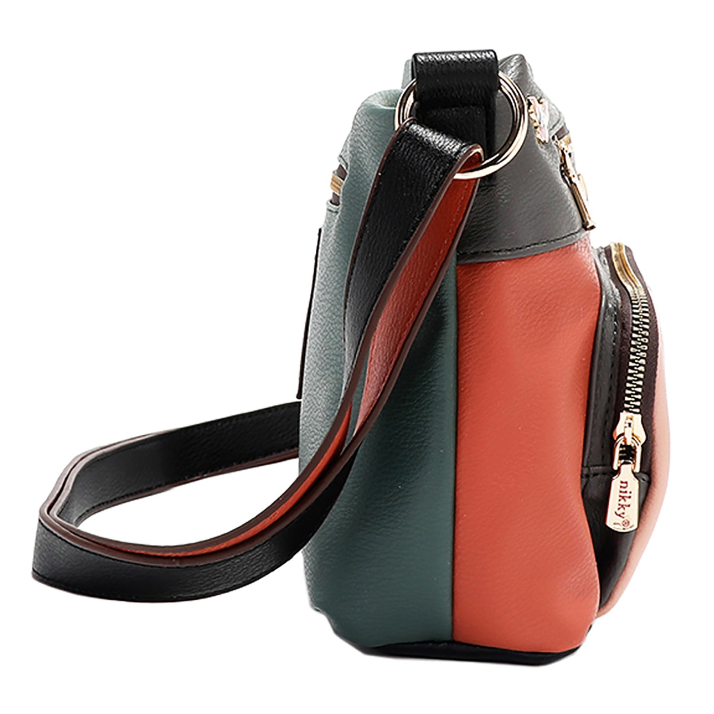 Nicole Lee USA Eco-Leather Adjustable Strap Crossbody Bag - Tigbul's Variety Fashion Shop