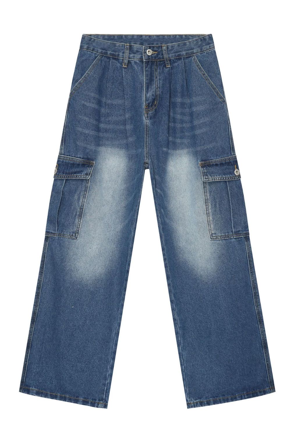 Men's Loose Fit Jeans with Pockets - Tigbul's Variety Fashion Shop