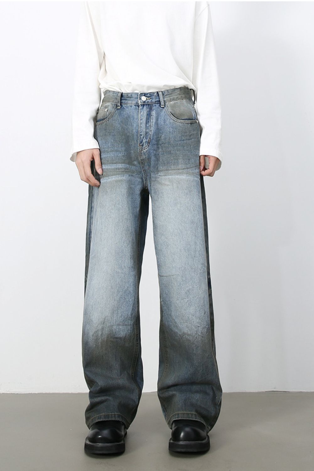 Men's Loose Jeans with Pockets - Tigbul's Variety Fashion Shop