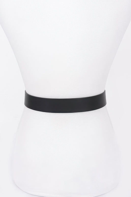 Faux Leather Metal Buckle Plus Belt - Tigbul's Variety Fashion Shop