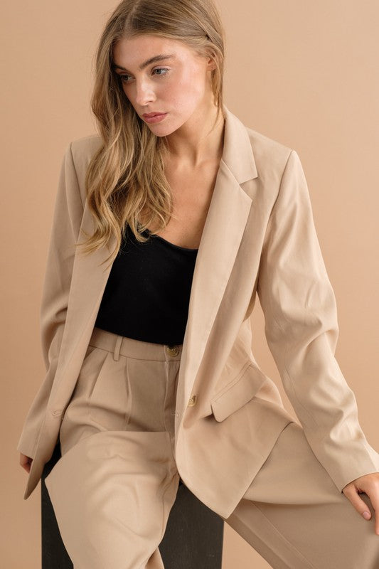 DOUBLE BUTTON BLAZER JACKET - Tigbul's Variety Fashion Shop
