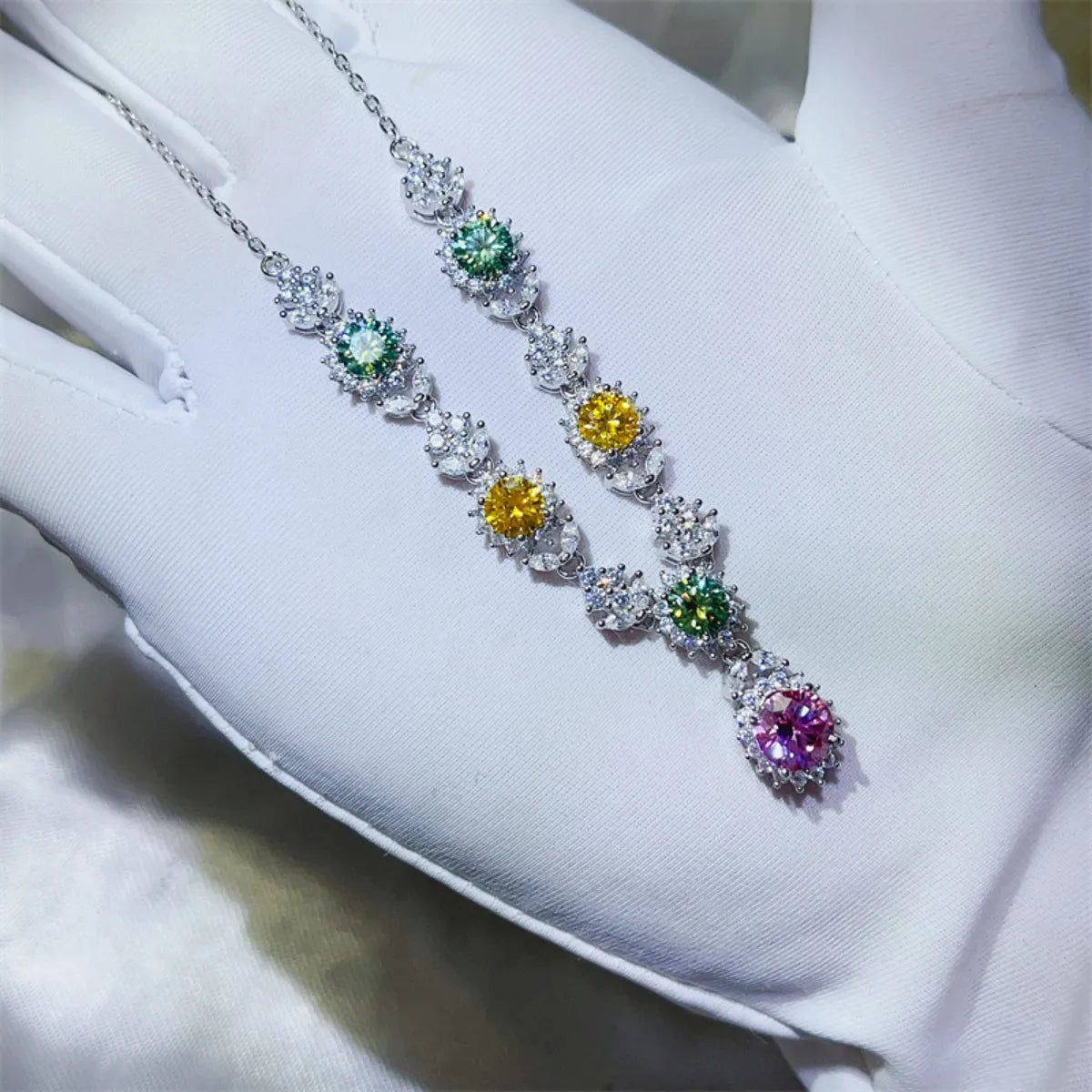 3.5 Carat Moissanite 925 Sterling Silver Necklace - Tigbul's Variety Fashion Shop