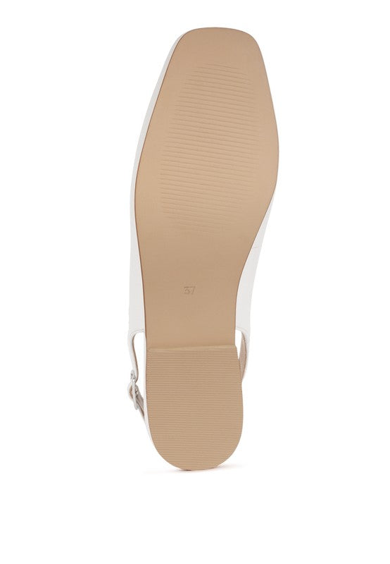 Sozani Real Soft Leather Slingback Flats - Tigbul's Variety Fashion Shop