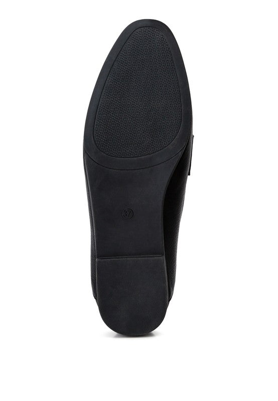 Asher Horsebit Embellished Raffia Loafers - Tigbul's Variety Fashion Shop