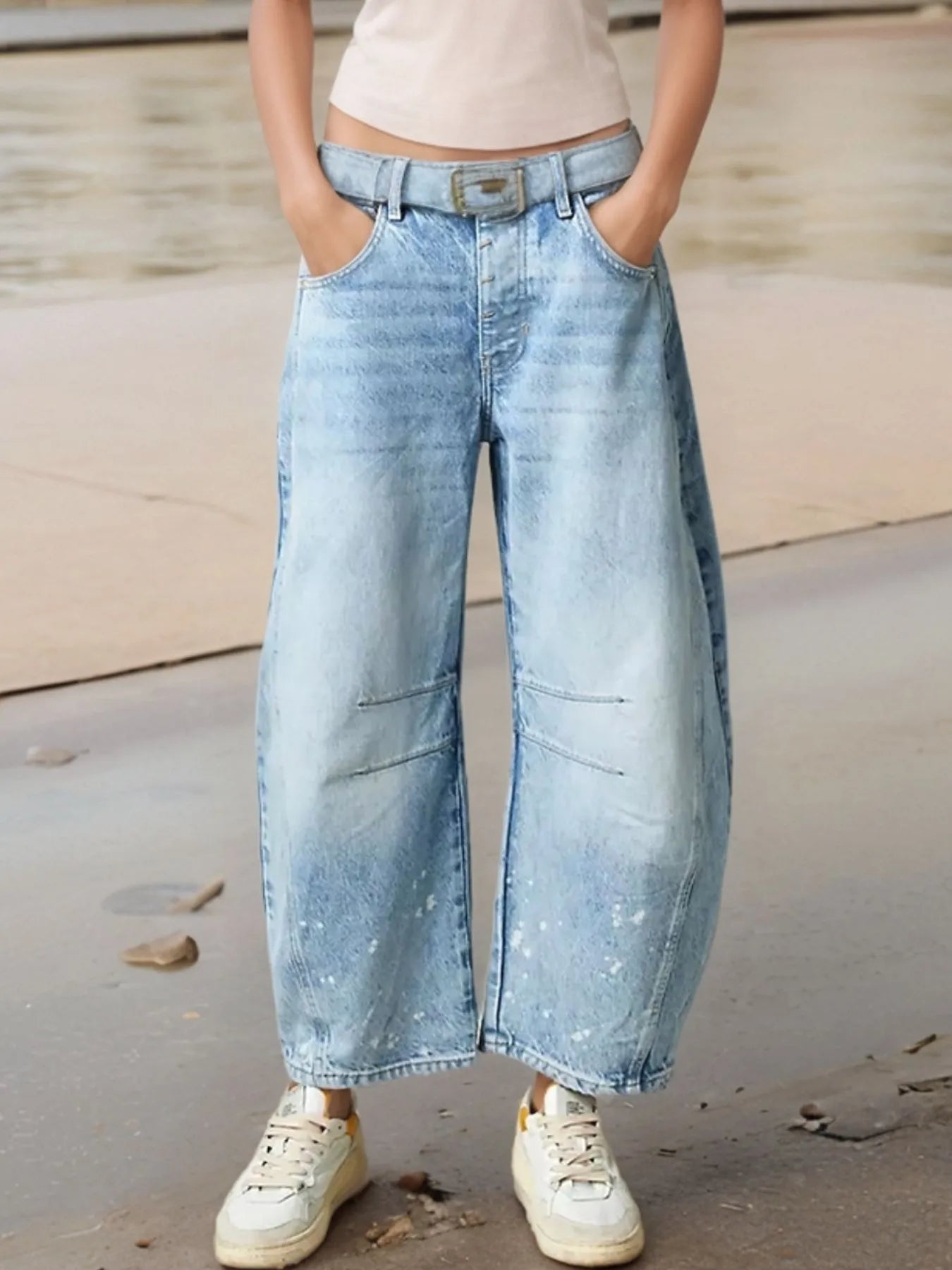 Wide Leg Relaxed Fit Jeans - Tigbul's Variety Fashion Shop
