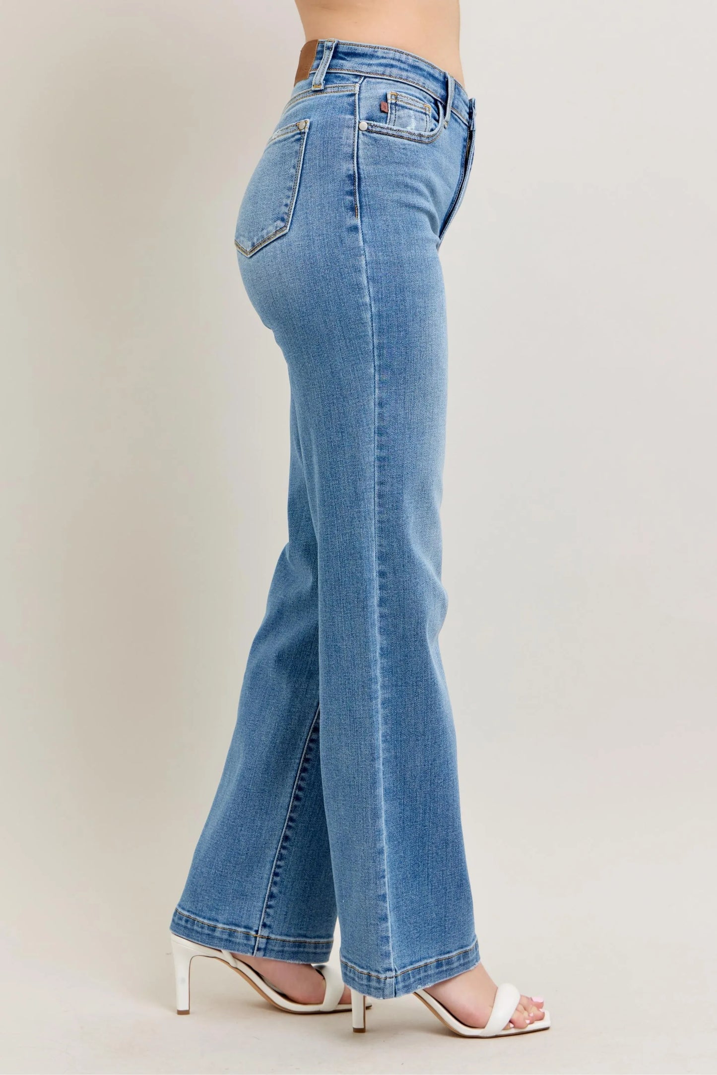Judy Blue Full Size High Waist Straight Jeans Plus Size - Tigbul's Variety Fashion Shop