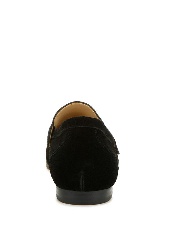 New Ode Rhinestone Penny Strap Loafers Loafers - Tigbul's Variety Fashion Shop