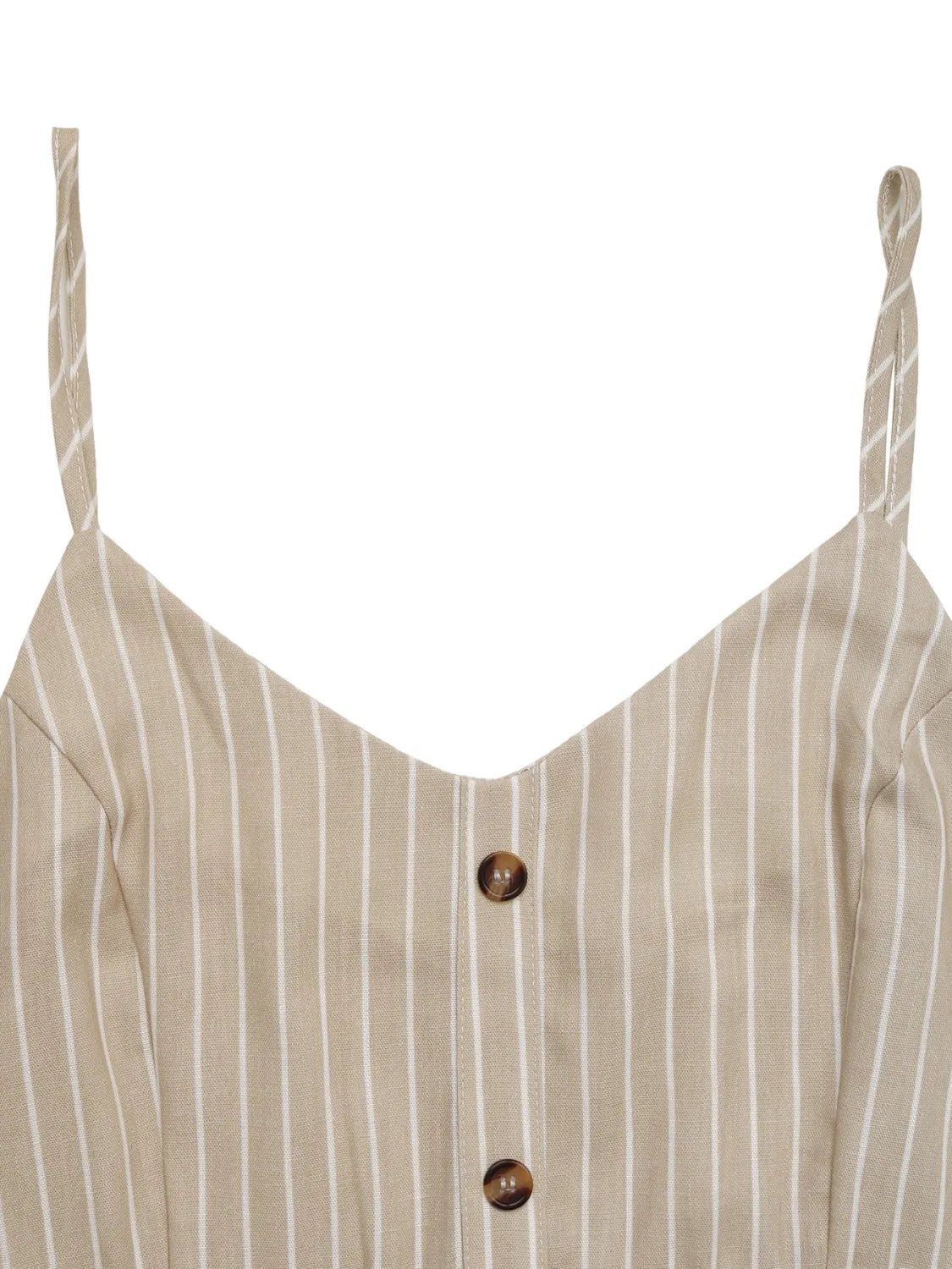 Striped V-Neck Cami Dress - Tigbul's Variety Fashion Shop
