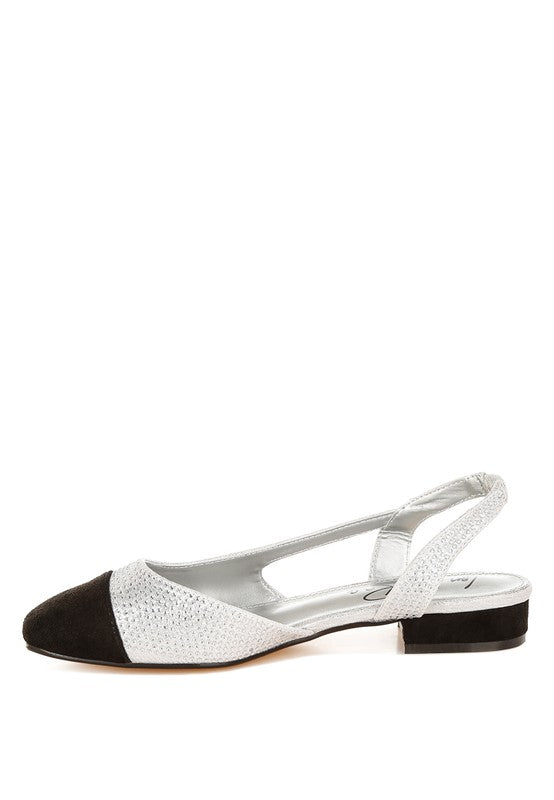Rerita Rhinestone-Studded Glitter Sandals - Tigbul's Variety Fashion Shop