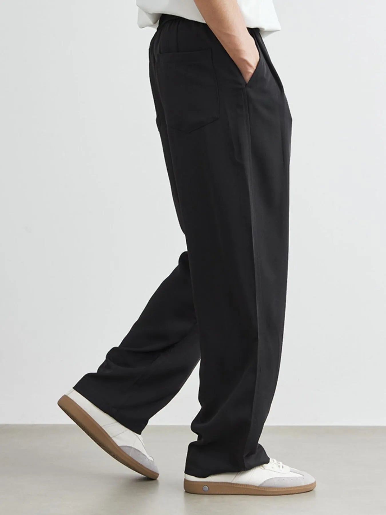 Men's Plus Size Relaxed Fit Wide Leg Drawstring Pants - Tigbul's Variety Fashion Shop