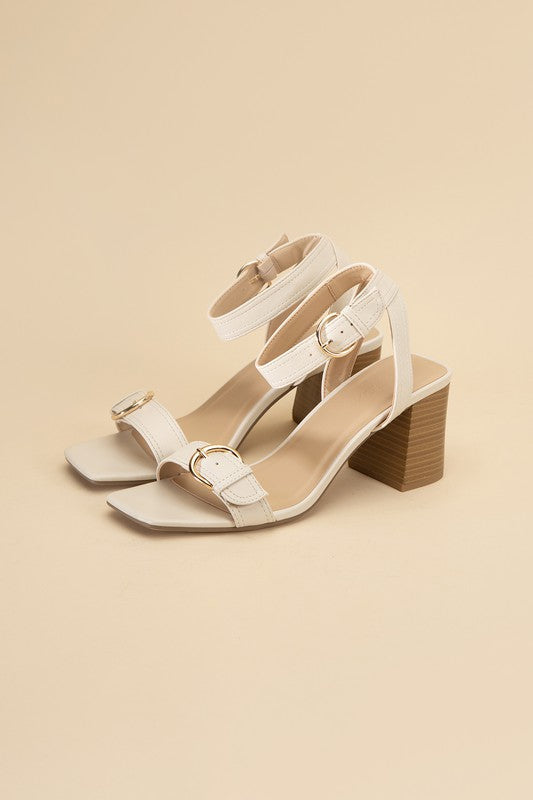 TREATY-S Buckle Sandal Heel - Tigbul's Variety Fashion Shop