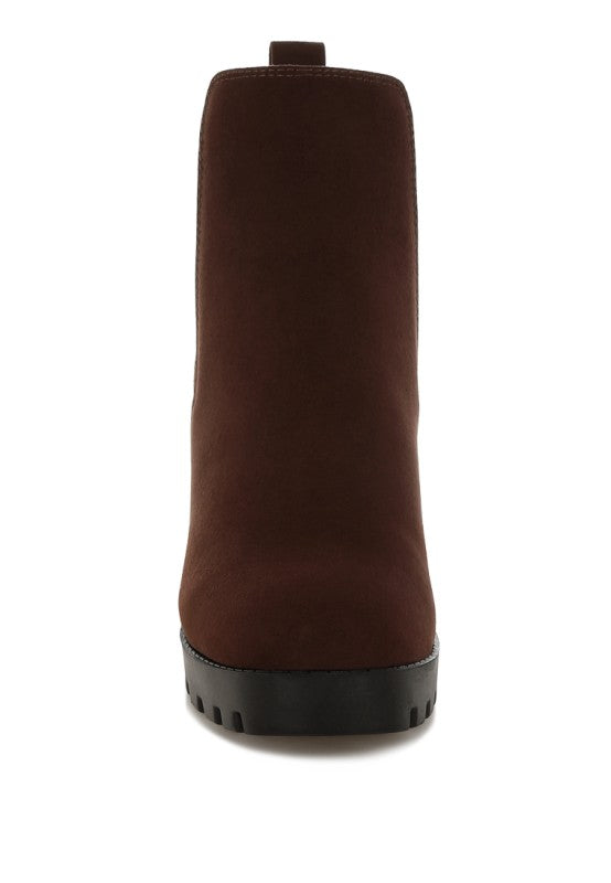 SONIA BLOCK HEELED BOOTS - Tigbul's Variety Fashion Shop