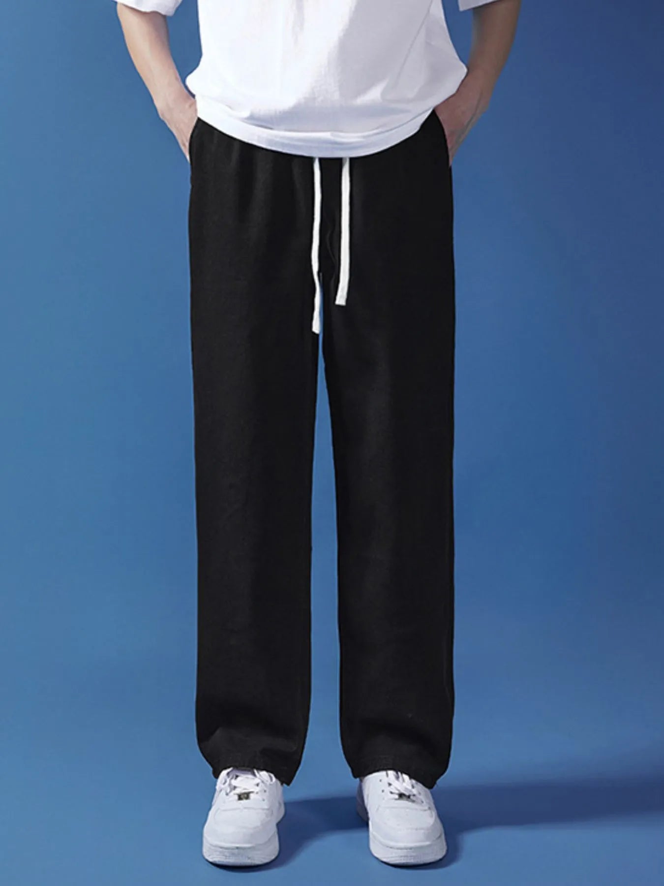 Men's Full Size Drawstring Relaxed Fit Jeans Plus Size - Tigbul's Variety Fashion Shop