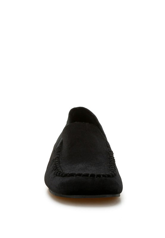 Robua Velvet Flat Loafers - Tigbul's Variety Fashion Shop