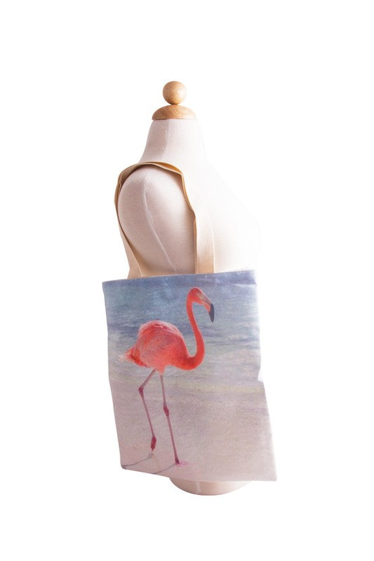 FLAMINGO SHOULDER TOTE BAG - Tigbul's Variety Fashion Shop