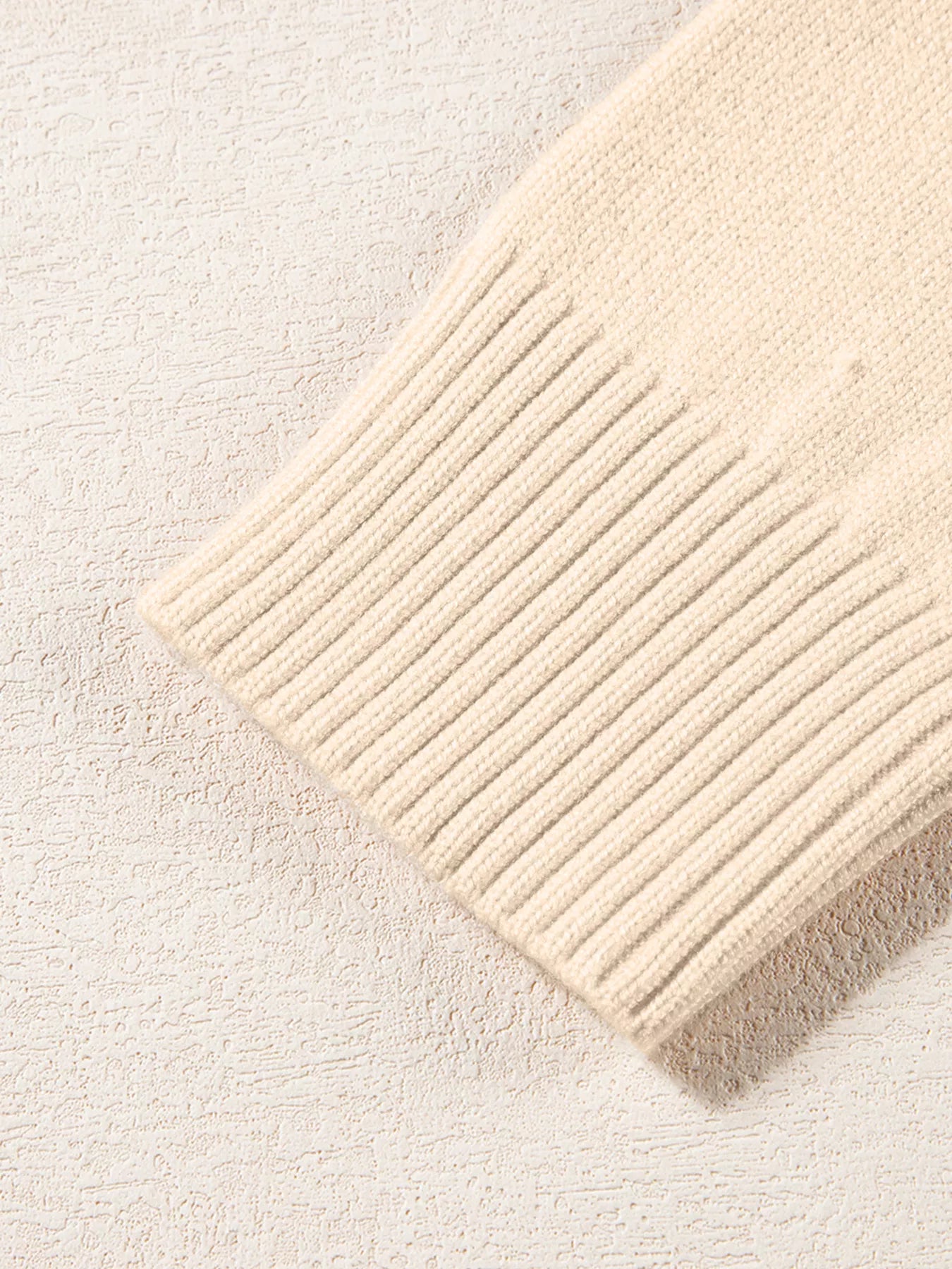 Front Center Seam Drop Shoulder Solid Sweater - Tigbul's Variety Fashion Shop