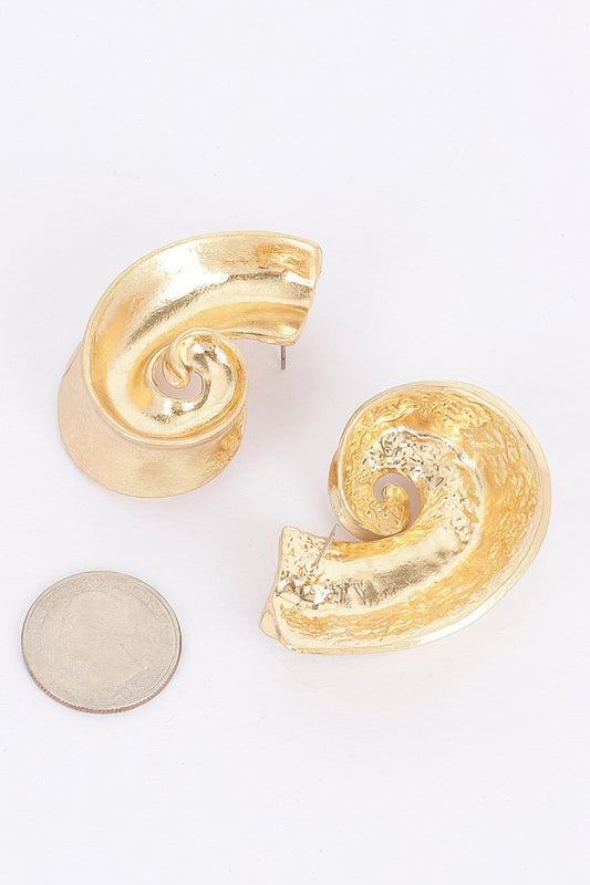 Gold Plated Metal Earring - Tigbul's Variety Fashion Shop