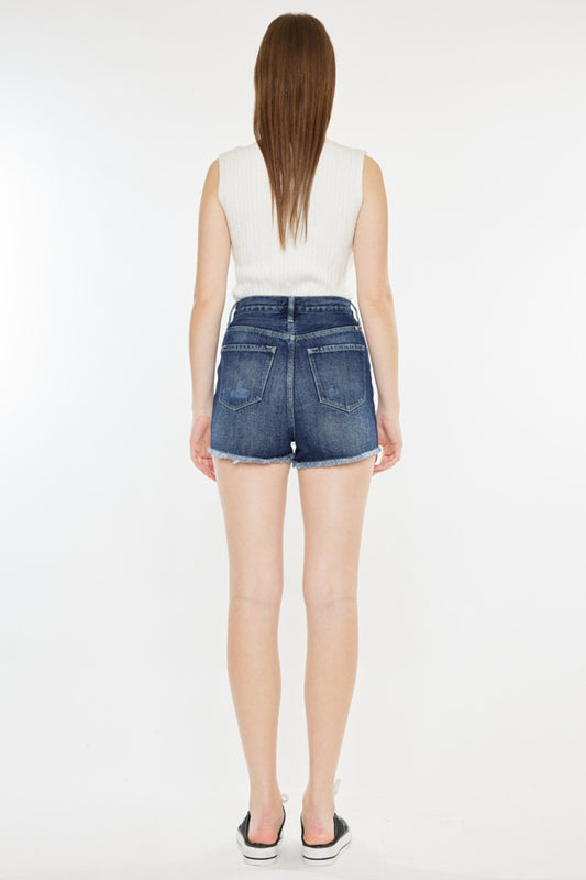 Kancan Raw Hem Button Fly Denim Shorts - Tigbul's Variety Fashion Shop