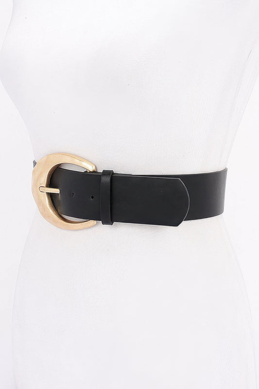 Metal Buckle Pu Belt - Tigbul's Variety Fashion Shop