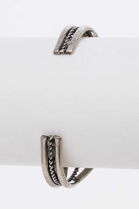 Oval Stone Bangle - Tigbul's Variety Fashion Shop