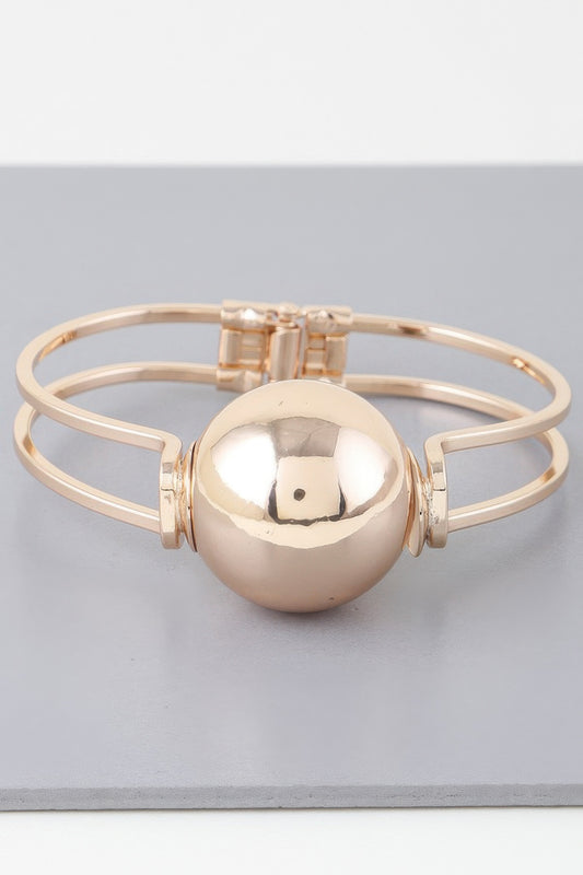 Statement Sphere Cuff Bracelet - Tigbul's Variety Fashion Shop
