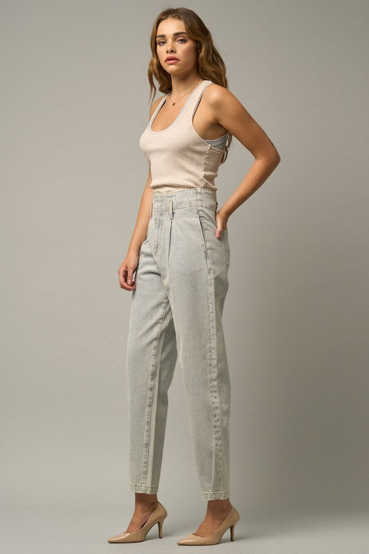Super High Waist Balloon Jeans - Tigbul's Variety Fashion Shop